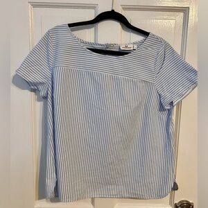 vineyard vines Blue And White Striped shirt womens large